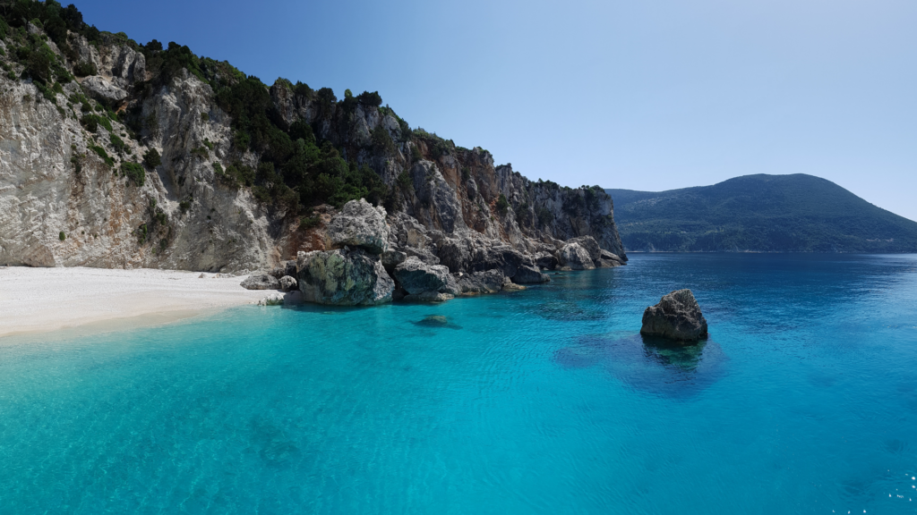 Ithaca Beach with crystl clear waters